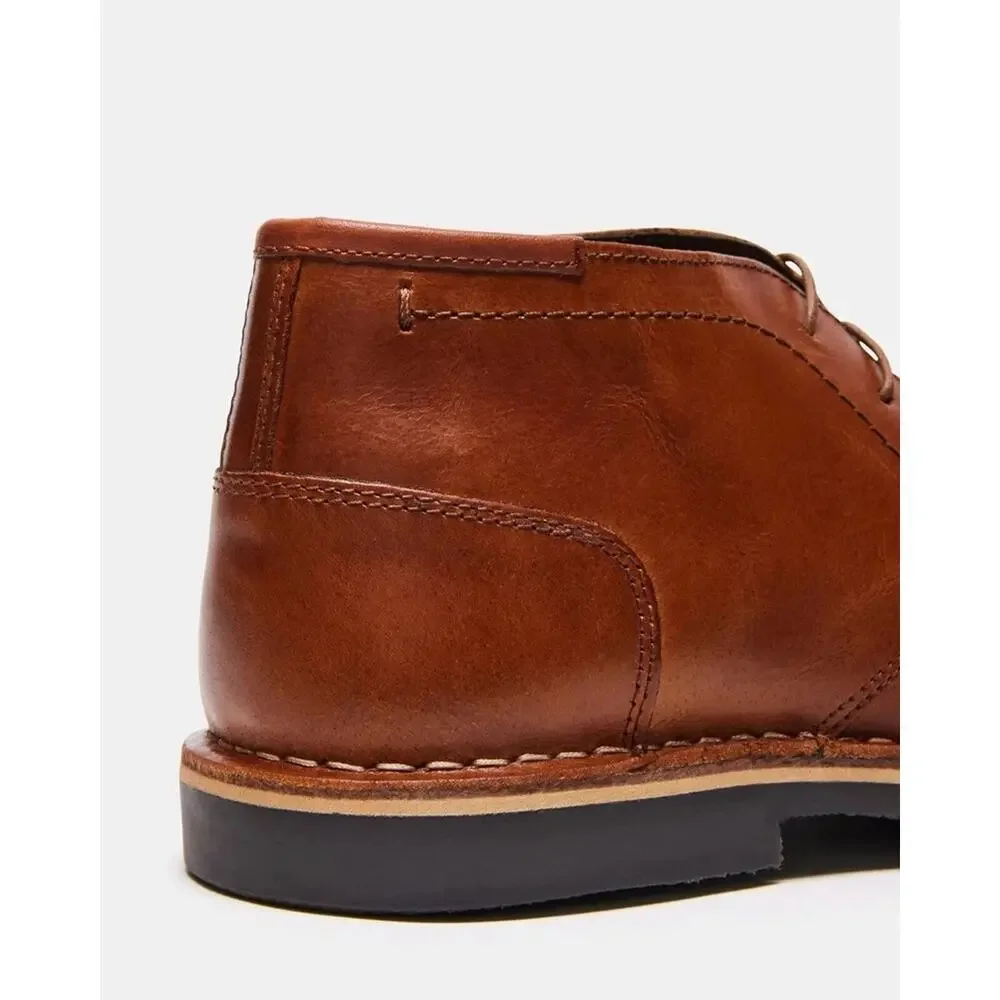Brand New Men's Steve Madden P-Symin Chukka Boots Color Cogna 9.5 New With Box!